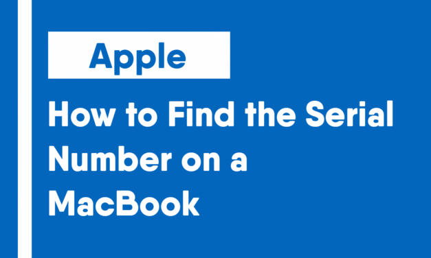 How to Find the Serial Number on a MacBook