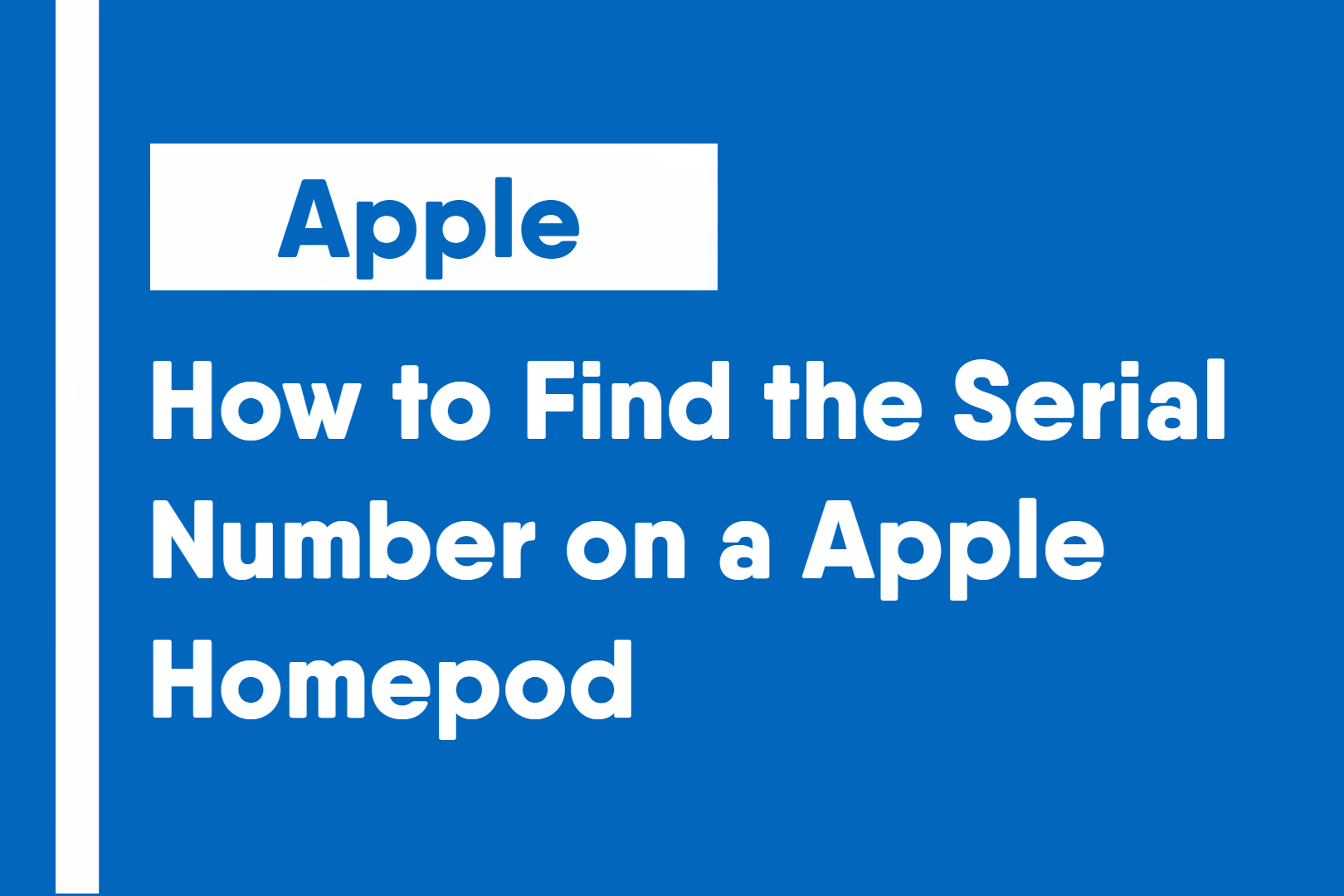 How to Find the Serial Number on an HomePod