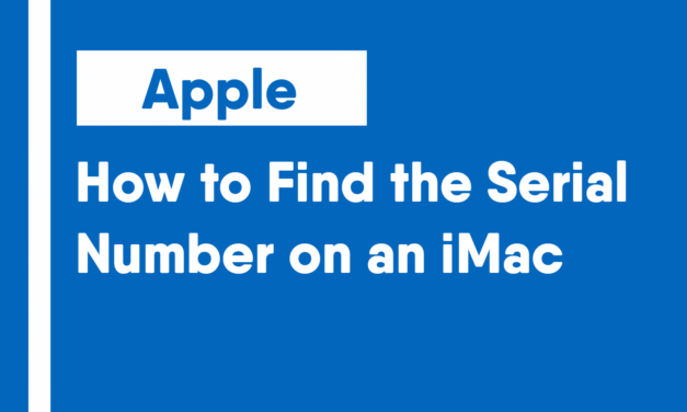 How to Find the Serial Number on an iMac