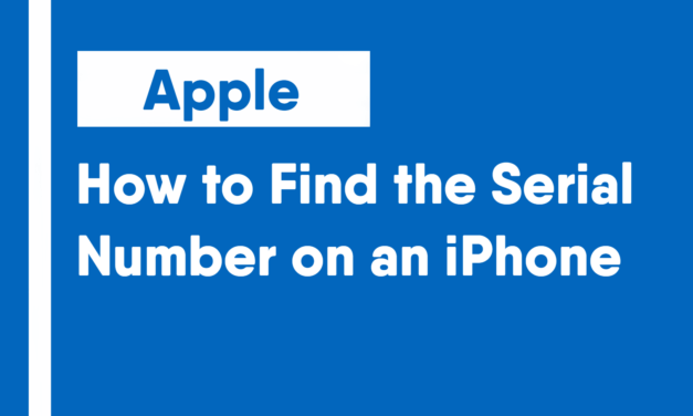 How to Find the Serial Number on an iPhone