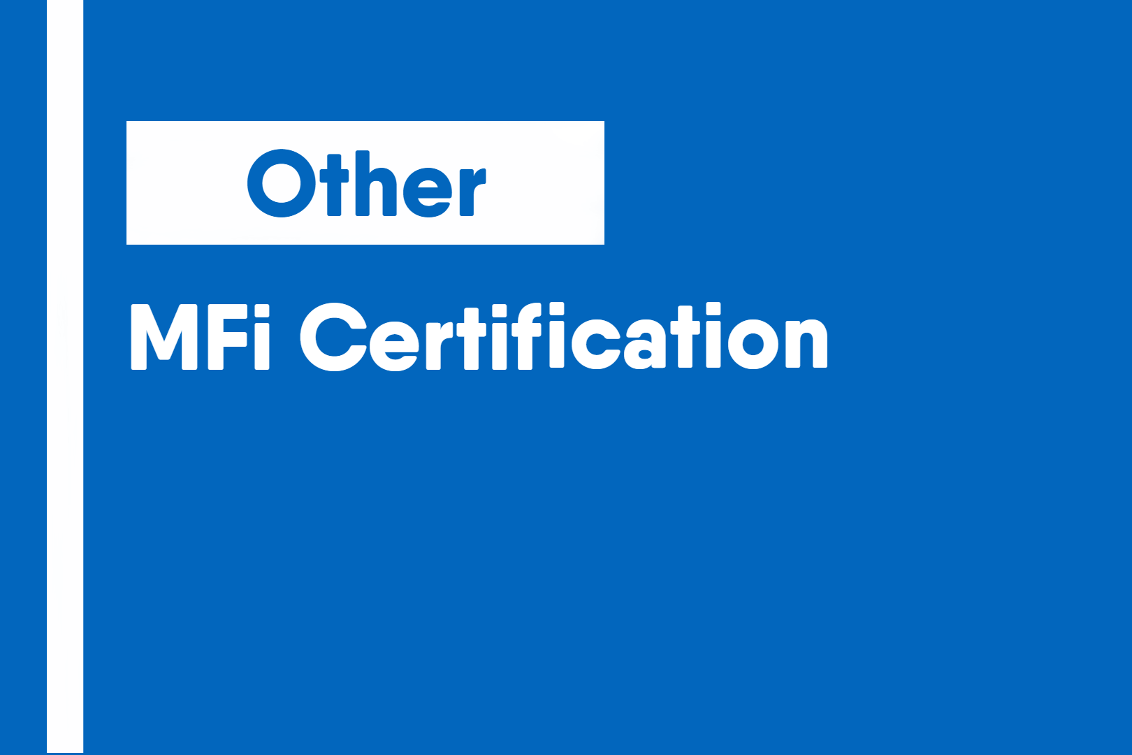 MFi Certification