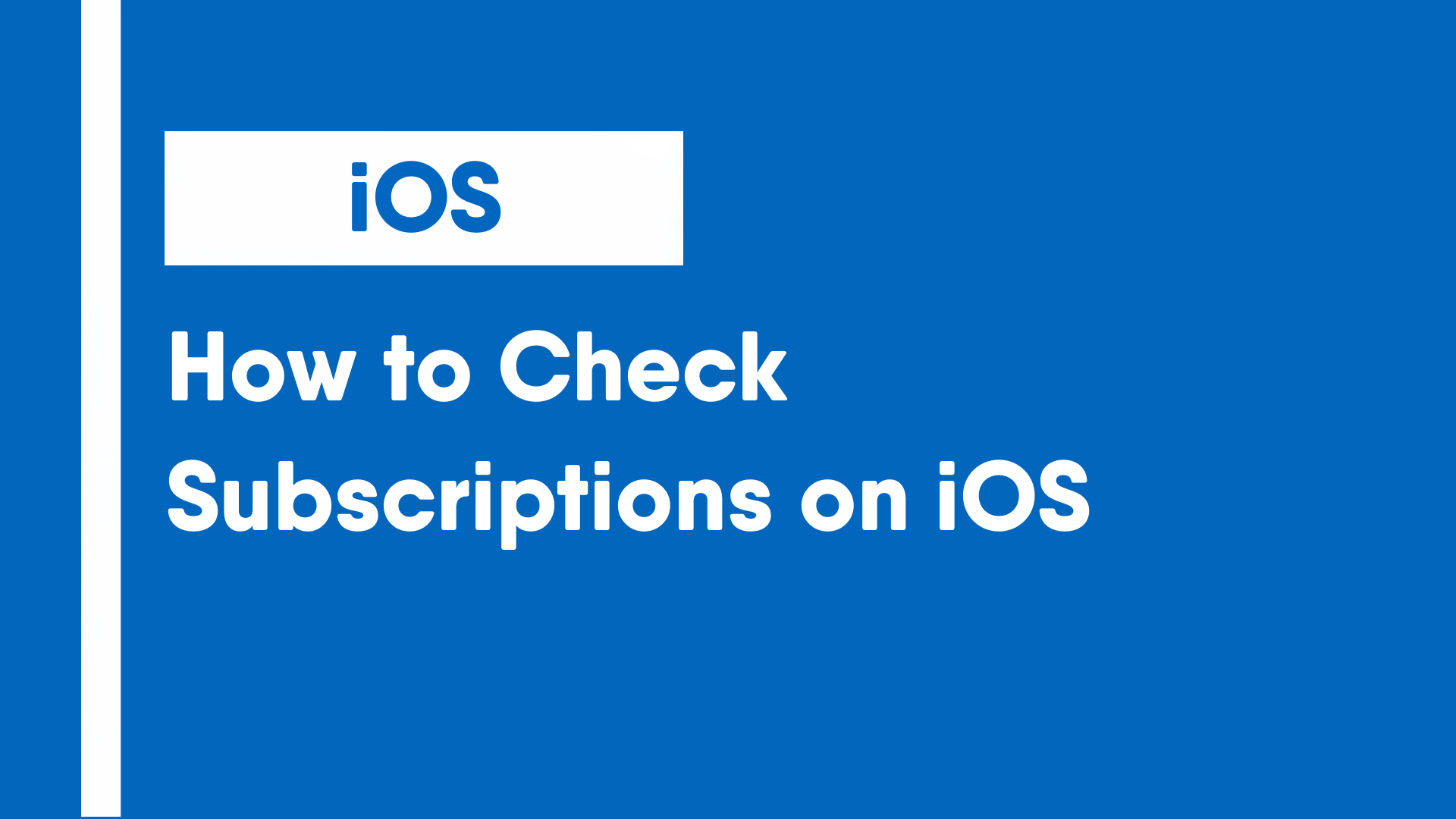 How to Check Subscriptions on iOS