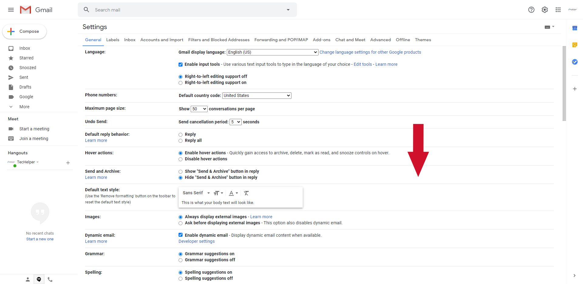 gmail enable vacation responder step 3