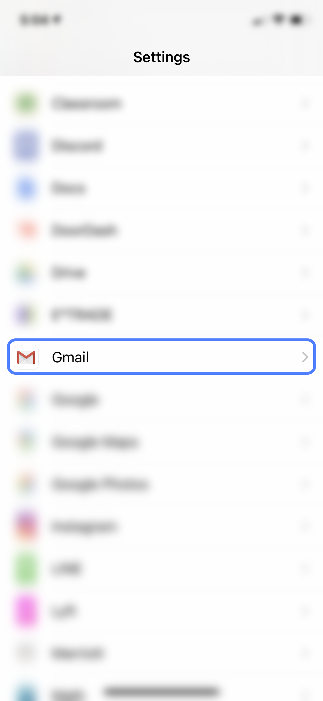 iphone default mail app step 2